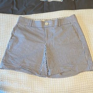 Banana Republic Blue/White Striped Shorts Size 2